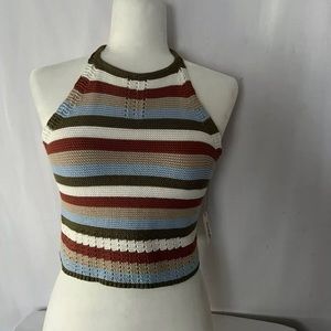 Garage medium crochet crop top multi color
